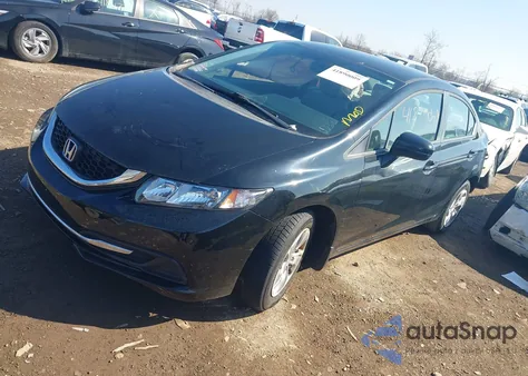 2014 Honda Civic Lx z USA, uszkodzony, nr VIN 19XFB2F5XEE022086